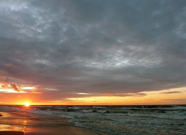 Krynica Morska - zachód słońca